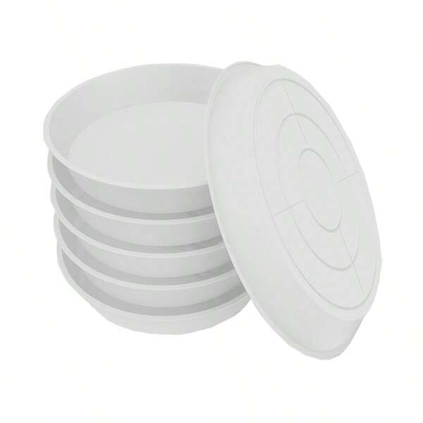 6 Packs Plant Saucer, 4 6 8 10 12 Inch Plant Tray Flower Pot Saucer Round Pallets For Indoors And Outdoor, Plant Container Accessories