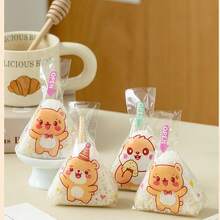 1Set/50PCS, 100PCS, 150PCS, 200PCS Cartoon Animal Pattern Triangle Rice And Vegetable Roll Packaging Bag Sushi Mold Japanese Rice And Vegetable Roll Bag Kitchen Supplies - Multicolor - View 24