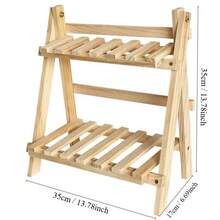 Wooden Desktop Storage Rack, 1 Count Double Layer Desk Organizer, Desk Storage Shelf Home Office, Summer Home Decor Shelf, Home Organizer, Desk Accessories, House Organizers - 黃色 - 查看 2