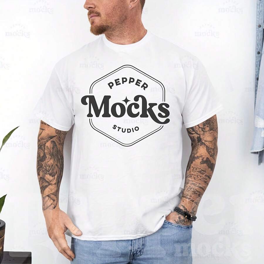 Maqueta De Camia Blanca Gildan 5000 Maqueta De Camia G500 Masculina Maqueta De Modelo Humano Real Maqueta Simple Informal Gildan 5000 Blanco Para Hombre Vista Frontal220G Heavyweight 100% Cotton T-Shirt. I For Daily Commutes, Outdoor Work, Gym Sessions, Or Laid-Back Weekends, This Offers A Structured Fit And Soft Feel. Whether Layered In Fall Or Worn Solo In Summer, It's Your All-Season Go-To For Comfort And Reliability. Tops For Wo Vintage Clothes Wo Clothes Wo Vintage Wo Tops Mujer Cute Tops Wo Cotton Wo Clog Halloween Camisas Summer Clothes Wo Casual Punk Western Tops Wo Fourth Of July Outfit Kpop Cowboy Outfits For Wo Ry Ropa 100% Cotton Y2k Ing Cute Gothic Wo Clothes Black And White Top Vintage Tops Cloth For Wo White Goth Inawly Retro Clothes For Wo Korean Fashion Wo Camisas Para Mujer - White - View 1