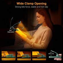 Local Delivery--19 LED Rechargeable Book Light For Reading In Bed With Memory Function- Eye Caring 3 Color Temperatures,Dimming Brightness,80 Hrs Runtime Lightweight Clip On Light For Book Lovers - 墨綠色 - 查看 6