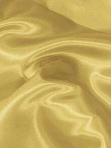 1pc Smooth, Soft Golden Satin Shiny Soft Fabric Material, Suitable For Bridal Gowns, Wedding Decorations, Crafts, Sewing - Gold - View 3