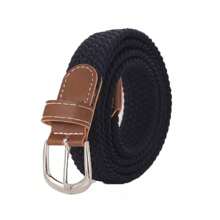 Woven Elastic Seamless Invisible Buckle-Free Adjustable Stretch Canvas Jeans Belt Casual Waist Band For Men & Women