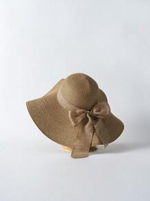 Tropiscape Breitkrempiger Strohhut mit festem Material, Boho Valentine's Day, Valentinstagsurlaubs-Stimmung, Urlaub, Strand