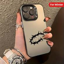 A Stylish Phone Case Does Not Include A Lanyard Or Stand. This Phone Case Features A Beautiful Winter-Themed Design With A Faith-Based Motif And Is Available For IPhone 16, 11, 15, 14, 13, And 12 Pro Plus. This Shockproof Black And Silver Case Makes A Thoughtful Christian Gift For Both Men And Women, Especially Sisters. - 黑色 - 查看 2