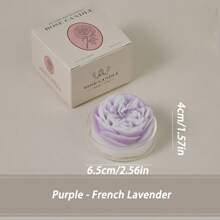 Rose Flower Shaped Scented Candle,Handmade Aroma Soy Wax Decorative Candle For Table Photo Prop Birthday Gift,Prefect For Meditation Stress Relief Mood Boosting Bath Yoga