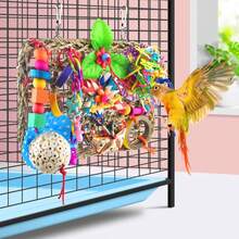 Large-Sized Bird Shredder Wall Toy Small-Medium Birds - Parakeet, Conure, Cockatiel - Solla Ball - View 7