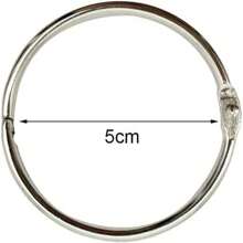 5cm/2inch Diameter Large Loose Leaf Binder Rings, 10pcs/Pack (50mm - 10pcs)