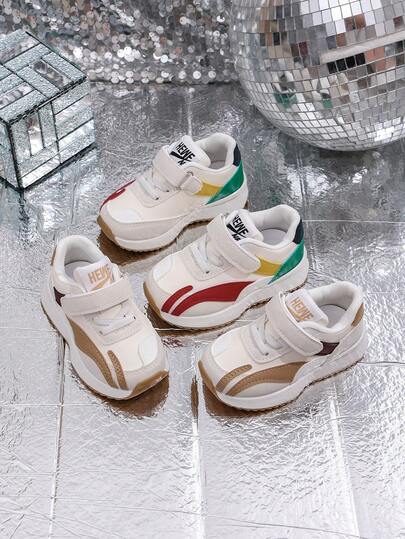 A Pair Of Unisex Spring And Autumn New Children's Shoes, Anti Slip Soft Soled Baby Shoes, Versatile And Fashionable Chunky Sneakers, Lightweight And Unisex Sports Shoes