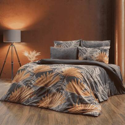 Tillverkad i Turkiet – 65 % bomullssängkläder med örngott – Storlekar 160x220 och 200x220 – Elegant, andningsbart och hållbart