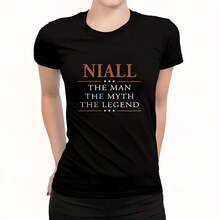 Niall-The-Man-The-Myth-The--Niall-Shirts-Niall-The-Man-The-Myth-The--My-Name-Is-Niall-S-Niall-T-Shirts-Niall-Hoodie-For-Niall-Ladies--20211027175705-0vdsy220G Cotton T-Shirt – Durable Yet Soft Blending Street, Retro, And Minimalist Vibes – Perfect For Daily Wear, Work, Weekend Outings, Or Lounging – I Gift For Him Or Her, Birthday, Annrsary, Or Just Because  Tops For Wo Vintage Clothes Wo Clothes Wo Vintage Wo Tops Mujer Cute Tops Wo Cotton Wo Clog Halloween Camisas Summer Clothes Wo Casual Punk Western Tops Wo Fourth Of July Outfit Kpop Cowboy Outfits For Wo Ry Ropa 100% Cotton Y2k Ing Cute Gothic Wo Clothes Black And White Top Vintage Tops Cloth For Wo White Goth Inawly Retro Clothes For Wo Korean Fashion Wo Camisas Para Mujer - Black - View 1