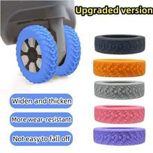 8 件装行李箱替换轮橡胶套拉杆箱保护套配件旅行箱静音轮套万向轮橡胶圈 8 件装活力硅胶行李箱轮保护套 - 降噪、防震保护套，让行李箱顺畅滚动 - 旅行配件，让您的旅途无忧 - 彩色 - 查看 1