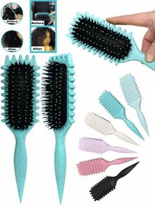 卷发梳 | 2025 专业卷发梳，打造完美卷发、波浪卷发和卷发 - 防毛躁、顺滑顺滑，沙龙级造型，适合返校季、旅行度假必备、女士发饰