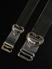 无肩带、无缝、透明哑光文胸，配有可调节肩带，适合夏季使用，配有心形扣 - 無色 - 查看 13