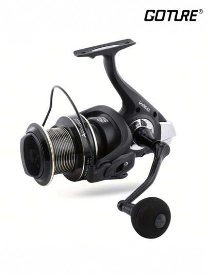 GOTURE Goture 1pc Long Throw Reel - Large Capacity, Super Large Wire Cup, Smooth And Durable Wire Without Jamming, Saltwater Surfing And Fishing