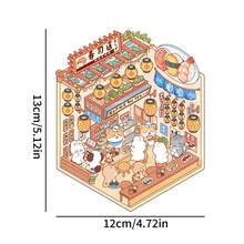 2 Sheets Cartoon Animal Landscape 3D Sticker + 1 Sheet Scenery Backdrop Card Paper, DIY Scrapbook Stickers, School Supplies,Back To School - Multicolor - View 10