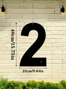 1pc 0-9 Free Combination Digital House Number, Metal Address House Number, Durable Home Address Number Plate, Wall Mounted Email Number, Home Decoration, Entrance Decoration, Garden Decoration, For Outdoor, Garage, Door, Email Decoration, Metal Wall Art, Halloween Thanksgiving Christmas, Decoration Gifts