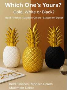 1 Stück Ananas-förmige Simulation Frucht Dekoration, geeignet für Heim-Dekoration, Schlafzimmer-Dekoration, Büro und Studenten, das beste Halloween- und Weihnachtsgeschenk