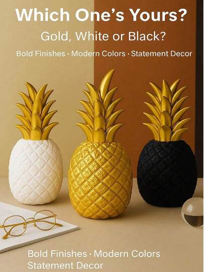 1 件菠萝形仿真水果装饰，适用于家居装饰、卧室装饰、办公室和学生，最佳万圣节和圣诞节礼物