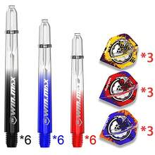 WIN.MAX 48/41/35mm PC Darts Shaft & Dart Flights Set, PET Flights, Professional Darts Accessories, Colorful Competition Equipment, Precise & Durable, Lightweight Design, Quick Replacement, Essential For Match Training