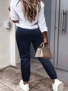 Women's Plus Size Casual & Comfortable Jogger Pants, Versatile