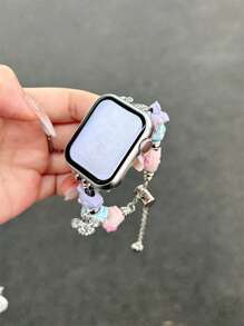 Sanrio 1 pieza de nueva correa de reloj de alta gama para mujer compatible con Kuromi de Sanrio, compatible con de 38/40/41/42/44/45/46/49mm, compatible con Ultra/SE/Series 10/9/8/7/6/5/4/3/2/1