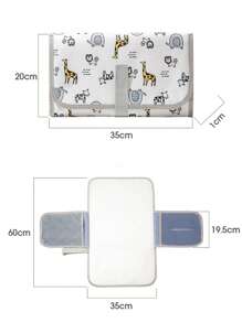 1 pezzo Fasciatoio portatile per bambini, tappetino impermeabile multifunzionale per il cambio pannolini, pieghevole per il passeggino, pratica borsa fasciatoio