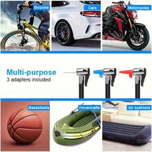 leowin Cordless Digital Tire Inflator, Portable Air Compressor With Auto-Shutoff, Accurate Pressure LCD Display, For Car, Motorcycle, Bike, Ball - Compact, Rechargeable, Compact And Lightweight Design - 无线 - 查看 5