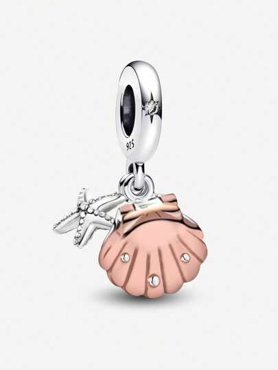 1 pieza Elegante colgante con etiqueta de mariposa de plata de ley 925 con baño de oro rosa, adecuado para dijes, pulseras DIY, regalo fino para mujer, joyería fina, colgante adecuado para regalar en el Día de San Valentín a la chica que amas.