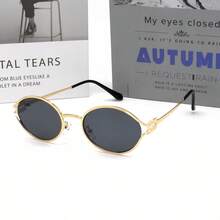 1 件男女通用时尚 M 字母装饰时尚眼镜，适合夏季海滩、徒步旅行、遮阳 - 彩色 - 查看 8