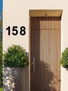 1pc 0-9 Free Combination Digital House Number, Metal Address House Number, Durable Home Address Number Plate, Wall Mounted Email Number, Home Decoration, Entrance Decoration, Garden Decoration, For Outdoor, Garage, Door, Email Decoration, Metal Wall Art, Halloween Thanksgiving Christmas, Decoration Gifts