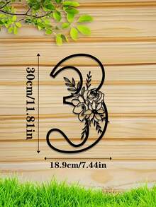 1 件 0-9 可组合花卉数字金属墙饰、金属号码牌、门牌、户外邮箱号码、家居装饰、花园装饰、家庭入口、车库门、商店、工作室装饰、家庭地址号码牌、墙饰、万圣节感恩节、装饰礼物 - 多色3 - 查看 26