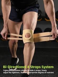 VBOSI 1 Piece Women Men Adjustable Knee Support Patellar Protection With Breathable Holes For Basketball Running Weightlifting Gym Accessories Knee Support - Multicolor - View 13