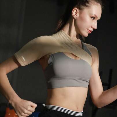 VBOSI Adjustable, Breathable, Elastic Compression Shoulder Support Brace - Unisex, Suitable For Shoulder & Sleeve Injuries, Fits Left Or Right Arm
