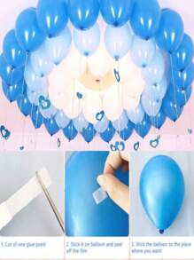 100/300/500/800/1000 PCS Glue Point Clear Balloon Glue (100pcs Round Dot/Roll) Non Marking Double-Sided Tape Detachable Adhesive Dots Used For Holiday, Wedding, And Party Decoration