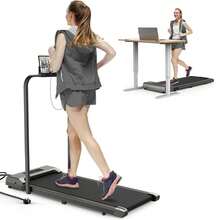 Homefitnesscode 2-In-1 Portable Under Desk Folding Treadmill For Home & Office 1-10 Km/H Cardio Exercise Walking Pad With/Without Handrail - UK Plug(220-240V) - View 15