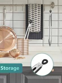 1 szt. Szczypce do grilla, ekstra długie szczypce do grilla, stalowe szczypce metalowe do gotowania, grillowania, barbecue/bbq, bufetu