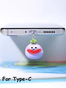 1/5pcs Funny Cartoon Vegetable Series Charging Port Dust Plug, Creative Cute Fashion Unique Broccoli, Scallion, Corn, Eggplant, Carrot Shaped 3D Resin Pendant, Transparent Silicone Smartphone Earphone Tablet Kindle Dust Plug Accessory Decoration Charm, Phone Charging Port Decor Pendant, Suitable As Small Gift, Waterproof Anti-Dust For IPhone Lightning/Type-C, Protect Phone Charging Port Firmly