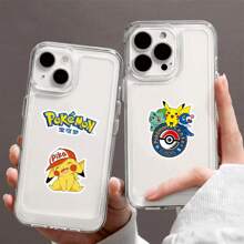 pokemon 100Pcs Cool Anime Pokemon Stickers Pikachu Cartoon Decals For Kids Toy Phone Notebook Cool Graffiti Sticker Room Decor Wall Decor Wall Stickers Wall Sticker