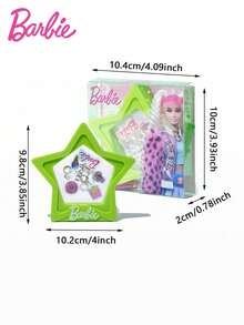 Mattel 1 套芭比官方授权 DIY 串珠手链套装精致饰品手工材料钻石串珠可调节链条包吊坠派对角色扮演装扮珠宝装饰生日圣诞礼物