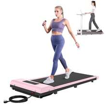 Homefitnesscode 2-In-1 Portable Under Desk Folding Treadmill For Home & Office 1-10 Km/H Cardio Exercise Walking Pad With/Without Handrail - UK Plug(220-240V) - View 14