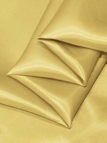 1pc Smooth, Soft Golden Satin Shiny Soft Fabric Material, Suitable For Bridal Gowns, Wedding Decorations, Crafts, Sewing - Gold - View 5