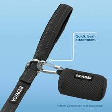 Pet Basic Dog Collars - Leash (Black) - View 3