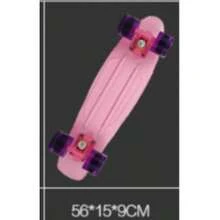 Beginner 4-Wheel Basic Skateboard - Dusty Pink - View 6