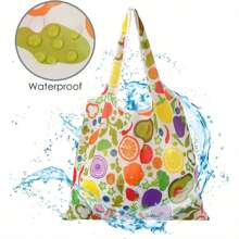 1 Stück (mit Münztasche) modische bedruckte Tragetasche mit großem Fassungsvermögen, tragbare faltbare Einkaufstasche, Schultertasche, wiederverwendbare Tasche