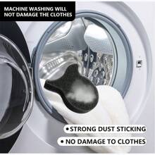 4 PIÈCES Rouleaux anti-peluches réutilisables et feuilles adhésives pour machine à laver - Éliminateur de poils d'animaux et de peluches pour la lessive à la maison, les vêtements et les tissus (Conception durable et lavable)