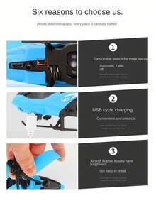 儿童感应直升机玩具，可充电，防摔，悬浮感应飞机，红外传感器飞行无人机，适合室内外玩耍，生日礼物（随机喷漆），返校