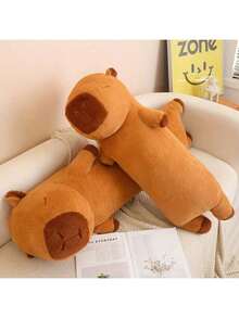 50CM. Gối nhồi bông Capybara dài dễ thương, Gối thân động vật màu nâu sẫm chân thực, Kết cấu siêu mềm mại như thật, Thích hợp để trang trí nhà cửa và làm quà tặng cho người yêu thú cưng, Đồ chơi nhồi bông bền, Quà tặng sinh nhật và nhiều quà tặng ngày lễ khác - Nhiều màu - Xem 4