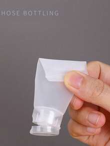 10个可重复灌装的塑料挤压管瓶，带翻盖，适用于化妆品旅行装、储存、洗漱用品（如洗面奶、润肤露），是飞机、邮轮和日常使用的理想之选。 - 彩色 - 查看 5