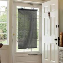 XNHHWSuction Cup Blinds Suction Cup Blackout Curtains Light Filtering Blinds Cordless Roller Shades Sun Blocking Curtains Balcony Suction Cup Sunshade Window Curtain Shade Roller0hhx - Black - View 3
